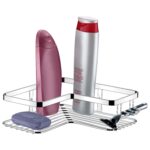 Porta Shampoo Esquinero 1 Nivel, De Acero, Future Perfezione - Cromado