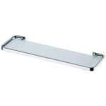 Estante De Ducha De Acero Y Vidrio, Future Evoluzione - Cromado