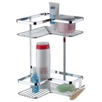 Porta Shampoo Esquinero 2 Niveles, De Acero, Future Perfezione - Cromado