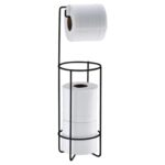 Portarrollos Papel Higiénico De Pie, Future - Negro Mate