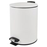 Papelera Bathlux Cilíndrica 5L - Metálica Blanca