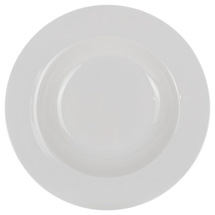 Plato Hondo Circular 22cm - Blanco (De Segunda) - Imagen 1