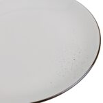 Plato De Postre Circular 20cm - Blanco C/Borde Marrón - Imagen 2