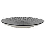 Plato Llano Circular 27cm - Blanco/Negro - Imagen 2