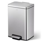 Papelera Premium Eko Madison Rectangular 20L - Pedal, Acero Inoxidable