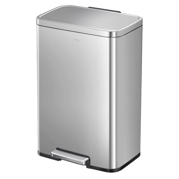 Papelera Premium Eko Madison Rectangular 50L - Pedal, Acero Inoxidable - Imagen 1