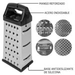 Rallador C&E 4 Caras, Acero Inoxidable - Imagen 2