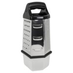 Rallador C&E 6 Caras, Acero Inoxidable - Con Recipiente