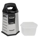 Rallador C&E 6 Caras, Acero Inoxidable - Con Recipiente - Imagen 3