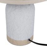 Lámpara Portátil Con Base Cerámica Tono Claro - Pantalla Beige - Imagen 2