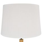 Lámpara De Pie Trípode De Madera, Tono Claro, Pantalla Blanca - Imagen 3