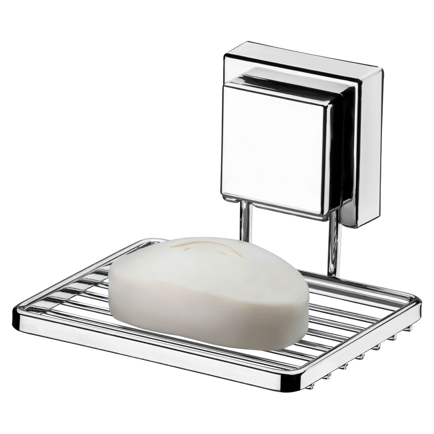 IFU101_01 Jabonera De Acero Future Facile Mix, Adhesiva - Cromado - Imagen 1