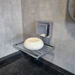 Jabonera De Acero Future Facile Mix, Adhesiva - Cromado - Imagen 2