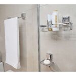 Jabonera De Acero Future Facile Mix, Adhesiva - Cromado - Imagen 4