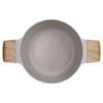 Olla Antiadherente Honhey 20cm C/Tapa - Granito Crema - Imagen 2