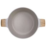 Olla Antiadherente Honhey 28cm C/Tapa - Granito Crema - Imagen 2