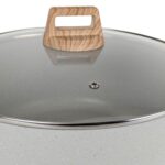 Olla Antiadherente Honhey 28cm C/Tapa - Granito Crema - Imagen 4