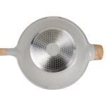 Wok Antiadherente Honhey 32cm C/Tapa - Granito Crema - Imagen 6