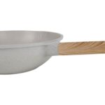 Wok Antiadherente Honhey 32cm C/Tapa - Granito Crema - Imagen 8