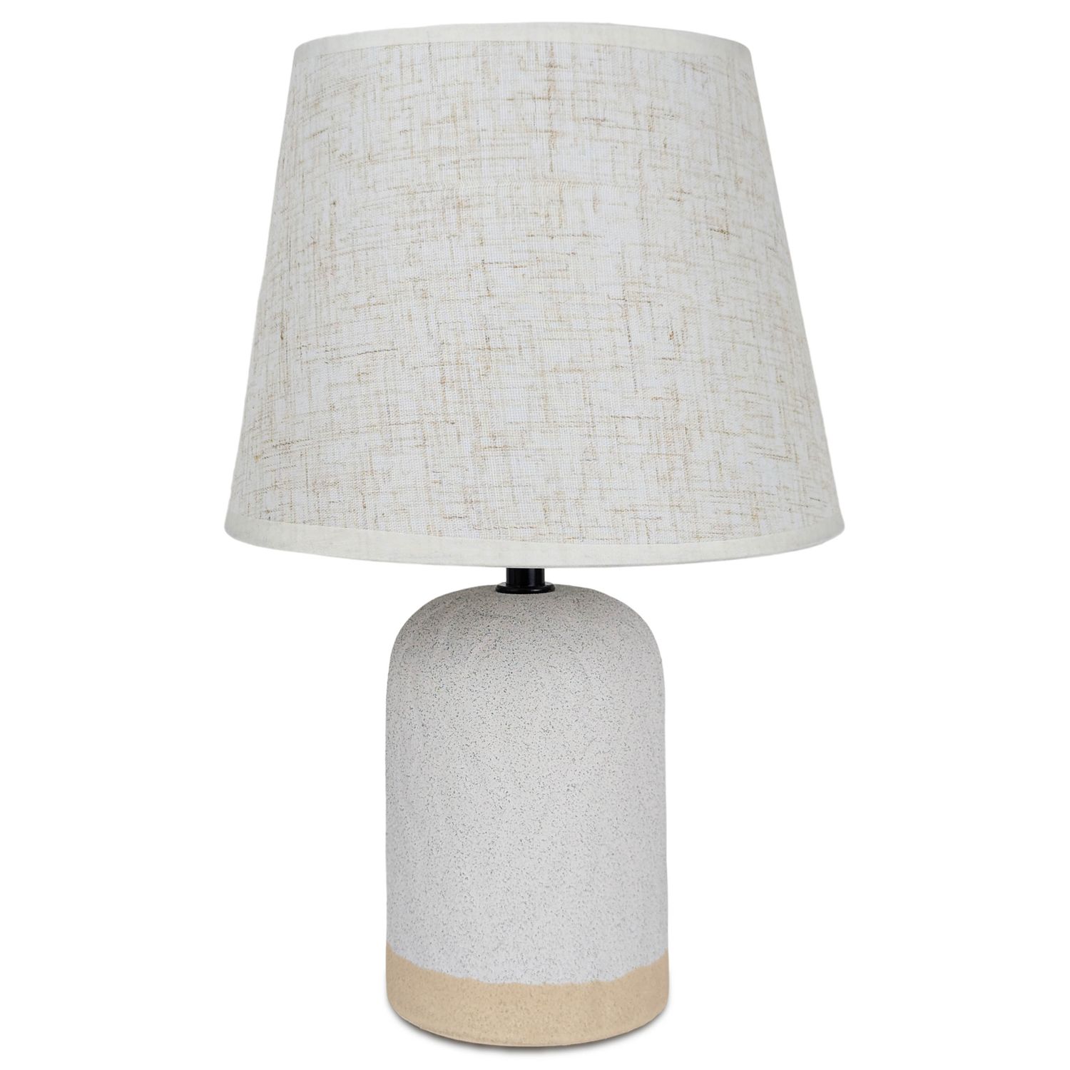 LP308101V2_01 Lámpara Portátil Con Base Cerámica Tono Claro - Pantalla Beige - Imagen 1