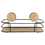 Porta Shampoo De Metal Y Bambú Bathlux, Adhesivo - Imagen 2