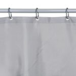 Cortina De Ducha Bathlux 180x180cm - Gris Con Diseño Liso