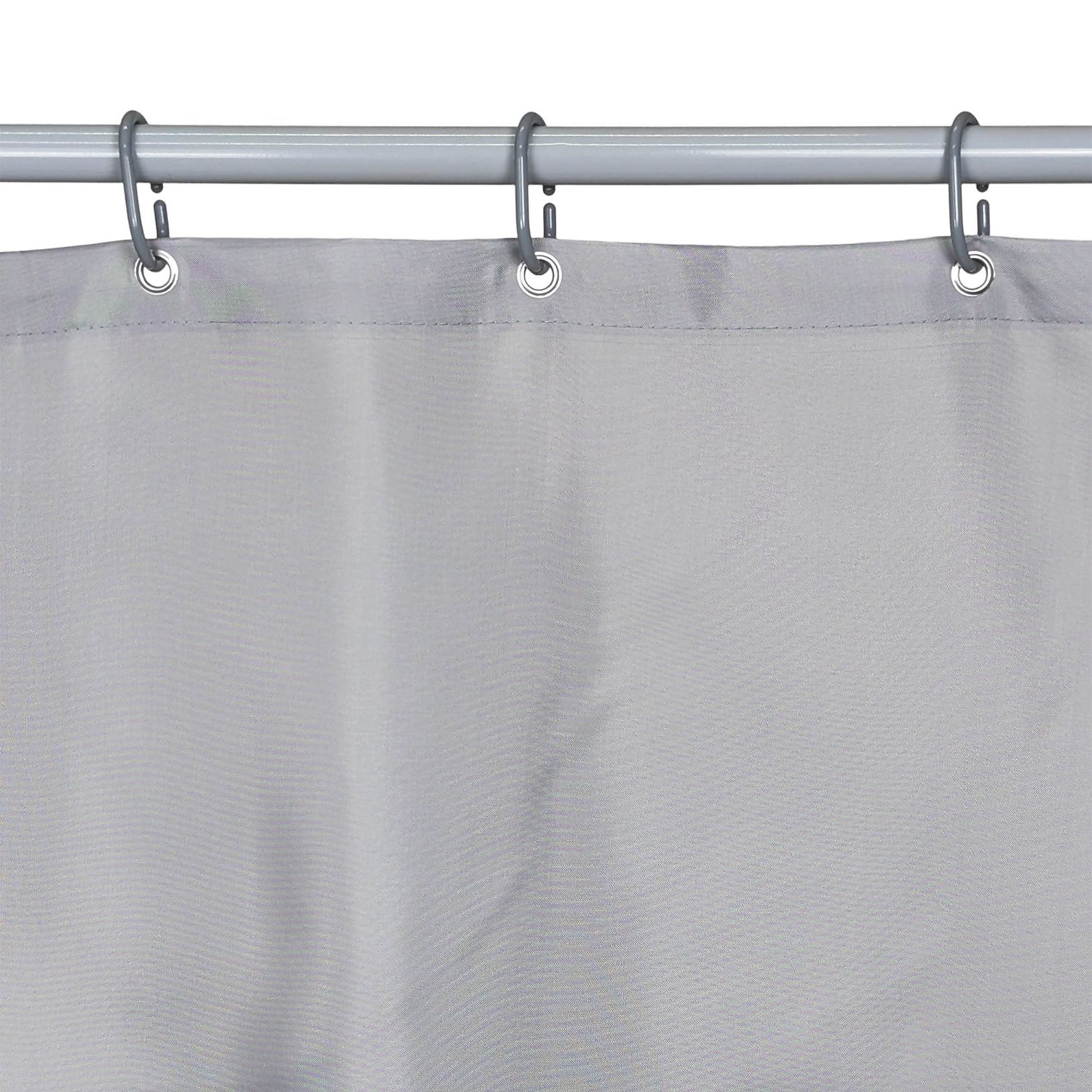 BAX60047_01 Cortina De Ducha Bathlux 180x180cm - Gris Con Diseño Liso - Imagen 1