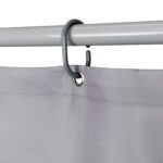 Cortina De Ducha Bathlux 180x180cm - Gris Con Diseño Liso - Imagen 3