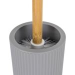 Set De 6 Accesorios P/Baño Bathlux - Diseño Circular - Plástico Y Bambú - Imagen 8