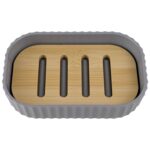 Set De 6 Accesorios P/Baño Bathlux - Diseño Circular - Plástico Y Bambú - Imagen 10