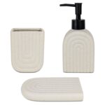 Set De 3 Accesorios P/Baño Bathlux, Cerámica - Ref.180