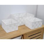 Cesto De Fibras Trenzadas En Marco Metálico Bathlux - Set x 3 - Imagen 7