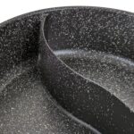 Olla Antiadherente Con División Honhey 28cm C/Tapa - Granito Negro - Imagen 6