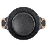 Olla Antiadherente Honhey 28cm C/Tapa - Granito Negro - Imagen 2