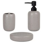 Set De 3 Accesorios P/Baño Bathlux Caqui, Cerámica