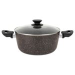 Batería De Cocina Baroly 7 Piezas, Aluminio - Granito Marrón - Imagen 2