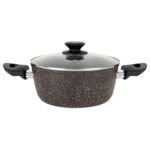 Batería De Cocina Baroly 7 Piezas, Aluminio - Granito Marrón - Imagen 3