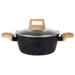 Batería De Cocina Baroly 7 Piezas, Aluminio Forjado - Granito Negro - Imagen 3