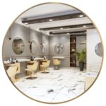 Espejo De Pared Circular 100cm, Marco Metálico - Imagen 2