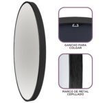 Espejo De Pared Circular 100cm, Marco Metálico - Imagen 5