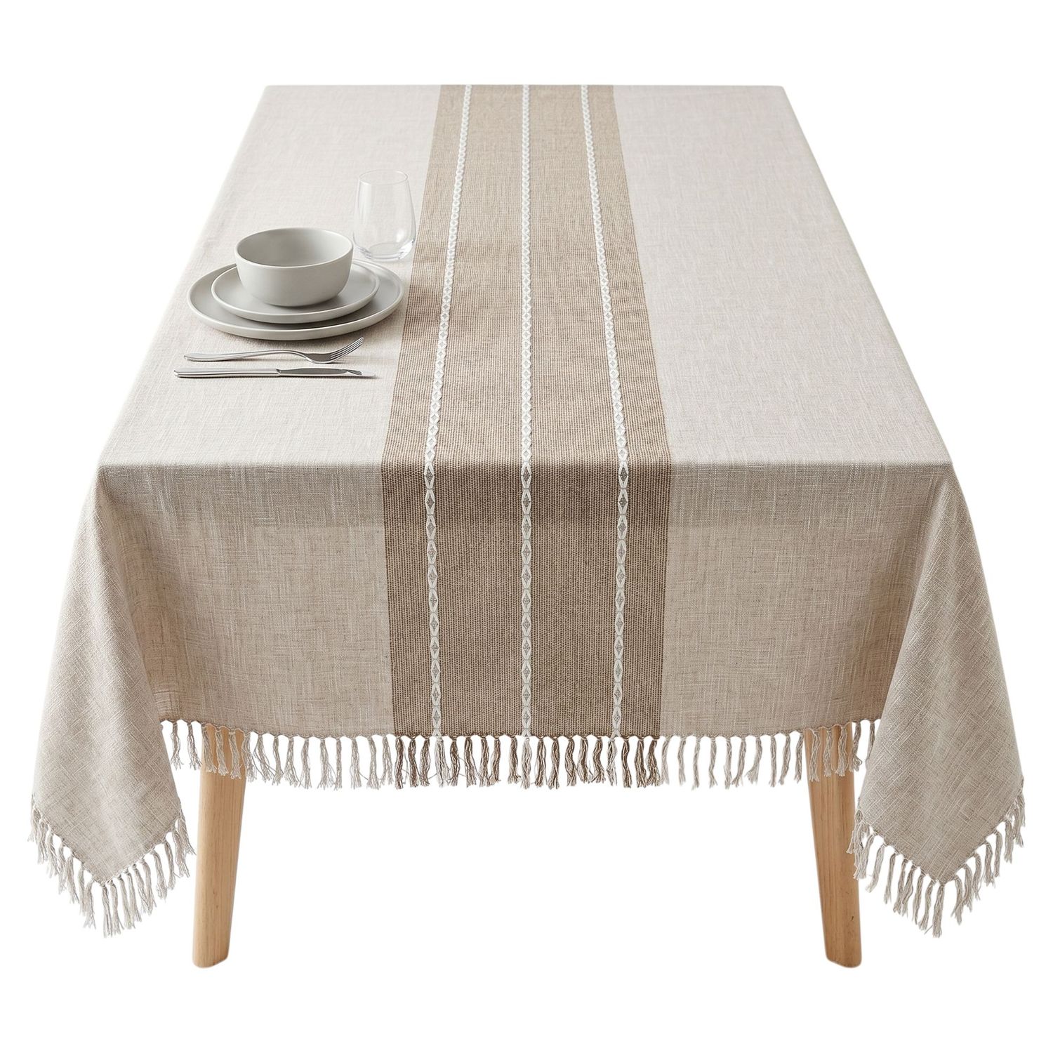 MA135175A02_01 Mantel De Mesa Rectangular 135x175cm, Algodón - Diseño A02 - Imagen 1