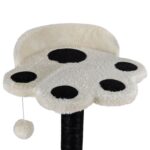 Cama Para Gatos Diseño Huella, Con Rascador, Pompón Y Plataforma - Imagen 4