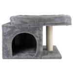 Cama Para Gatos Multifunción, Doble Rascador, Cueva Y Pompón - Imagen 3