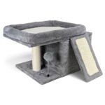 Cama Para Gatos Multifunción, Doble Rascador, Cueva Y Pompón - Imagen 4