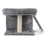 Cama Para Gatos Multifunción, Doble Rascador, Cueva Y Pompón - Imagen 5