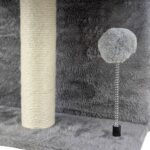 Cama Para Gatos Multifunción, Doble Rascador, Cueva Y Pompón - Imagen 8
