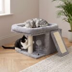 Cama Para Gatos Multifunción, Doble Rascador, Cueva Y Pompón - Imagen 11
