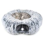 Cama Para Gatos Dona 2 En 1 - Con Túnel