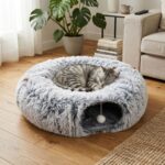 Cama Para Gatos Dona 2 En 1 - Con Túnel - Imagen 8