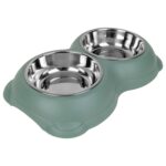 Comedero Doble Para Mascotas, Platos Acero Inoxidable - Imagen 5